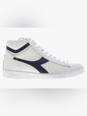 Diadora Game L High Waxed 'White Black' Sneakers Shoes Trainers 501 159657 C0351